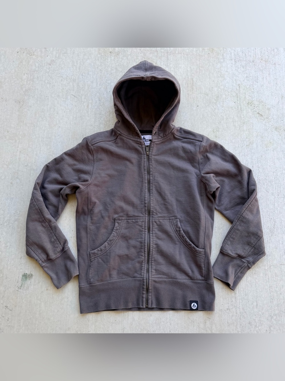 American Giant Heavyweight Zip Up Hoodie Gray Men Size Medium Made In USA